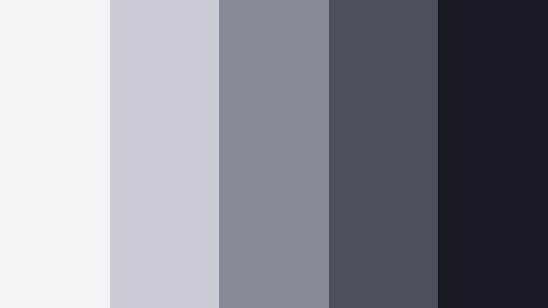midnight graphite monochromatic color color palette with hex codes