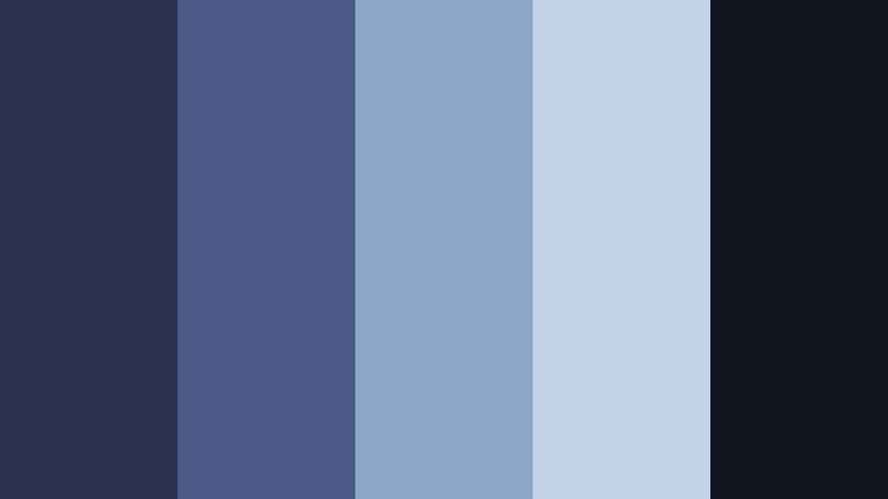 midnight harbor mist stormy indigo color palette with hex codes