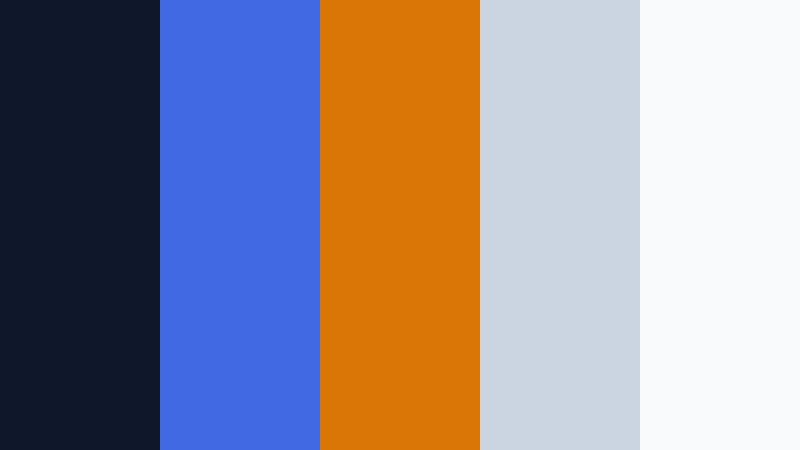 midnight interface royal blue and orange electronics store color color palette with hex codes