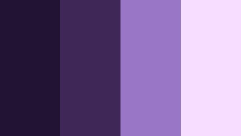 midnight lilac lullaby eclipse violet color palette with hex codes