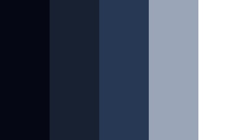 midnight marble atrium twilight blue color palette with hex codes