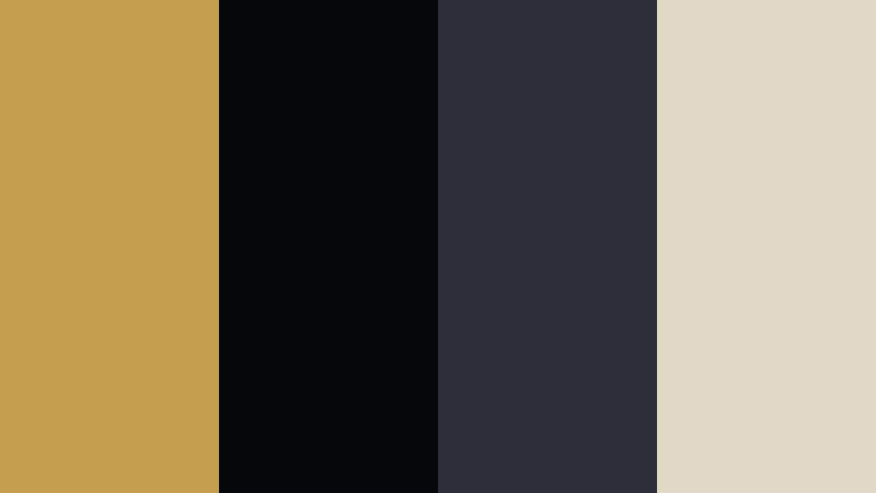 midnight marquee brushed gold brushed gold color palette with hex codes