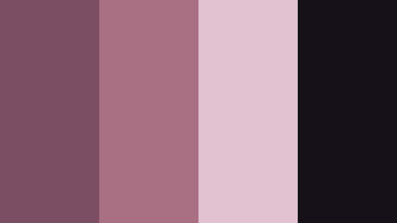 midnight mauve drama dusky mauve color palette with hex codes