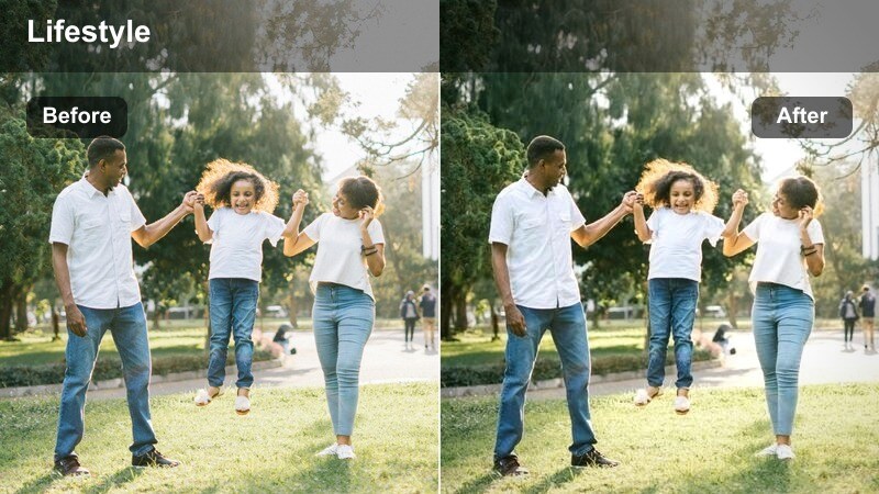 Creator working at a desk at night with cool, minimal tones.