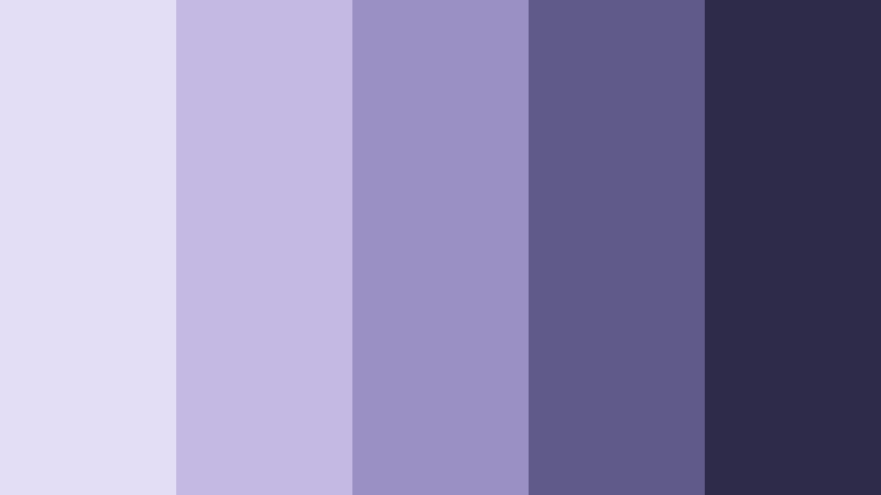 midnight orchid luxe frosted lavender color palette with hex codes