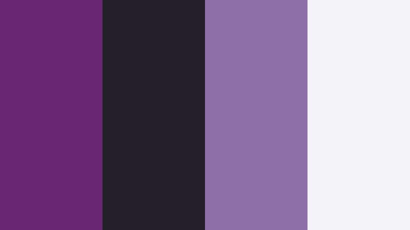 midnight orchid minimal deep orchid color palette with hex codes