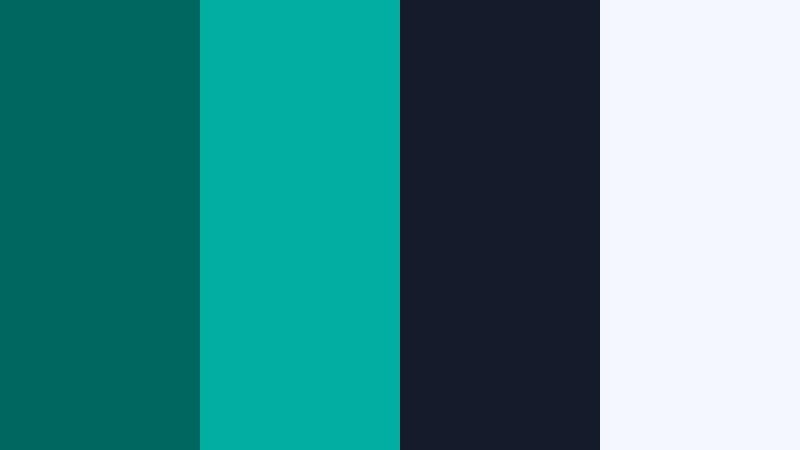 midnight pool neon aquatic jade color palette with hex codes