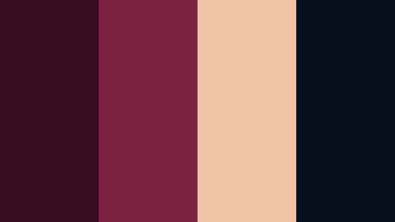 midnight premiere cinematic wine color palette with hex codes