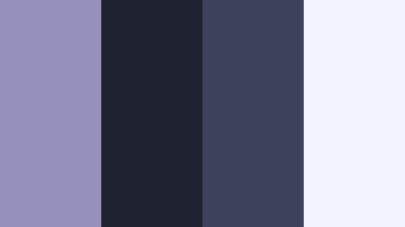 midnight premiere frame dusty periwinkle color palette with hex codes