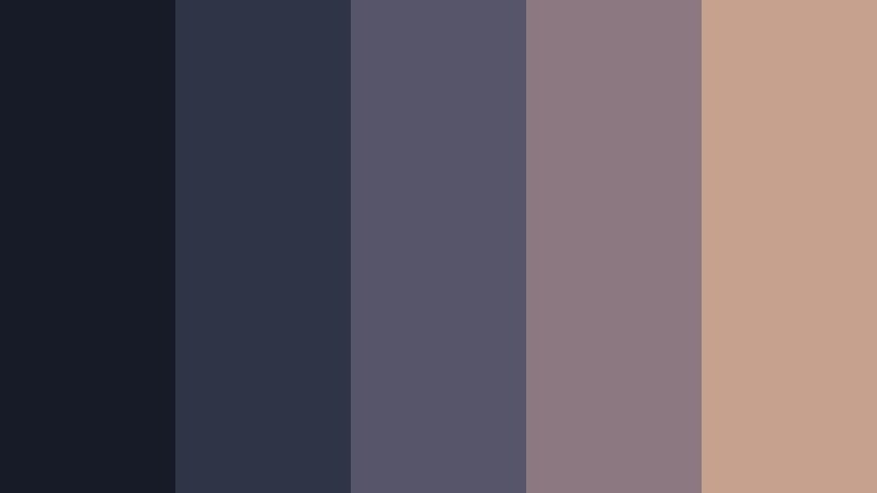 midnight projector 8mm film color color palette with hex codes