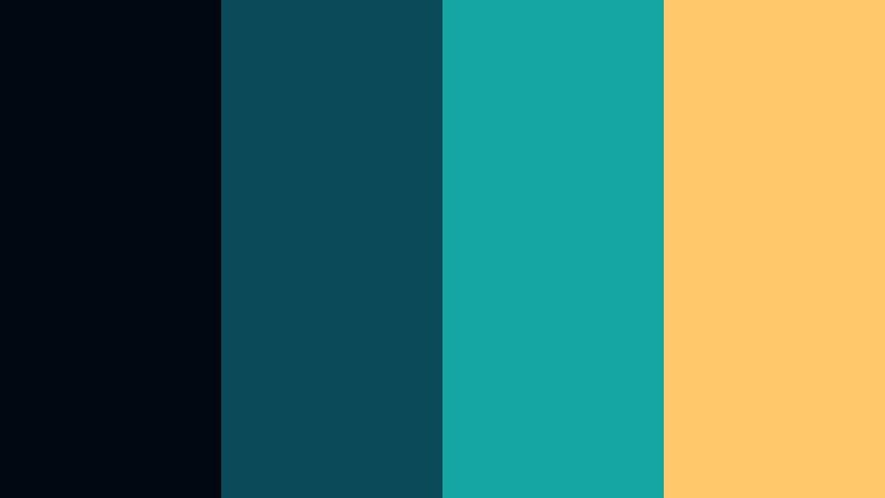 midnight projector glow cinema teal accent color palette with hex codes