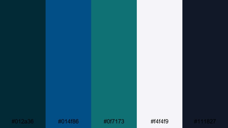 midnight riptide cinema ocean wave color palette with hex codes
