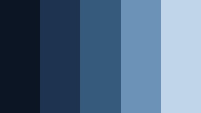 midnight studio fade skyfall blue color palette with hex codes