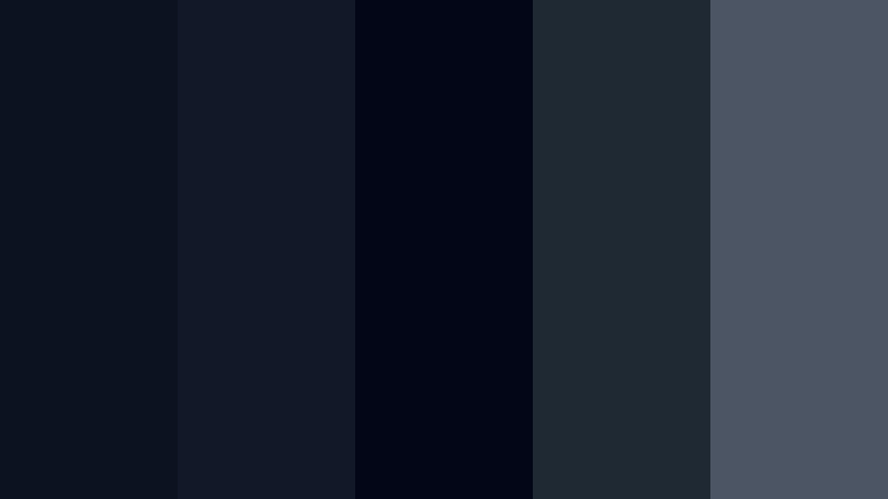 midnight studio noir dark studio blue color palette with hex codes
