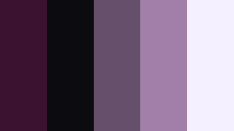 midnight studio noir deep aubergine color palette with hex codes
