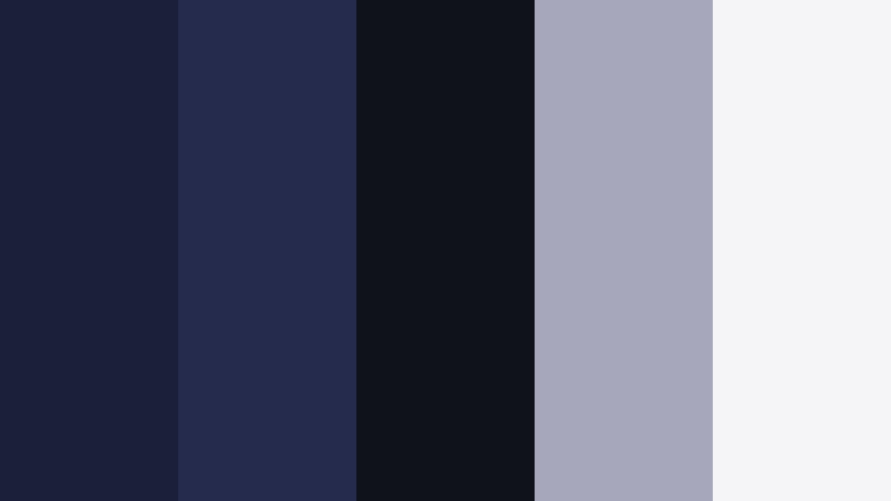 midnight studio noir moody indigo color palette with hex codes