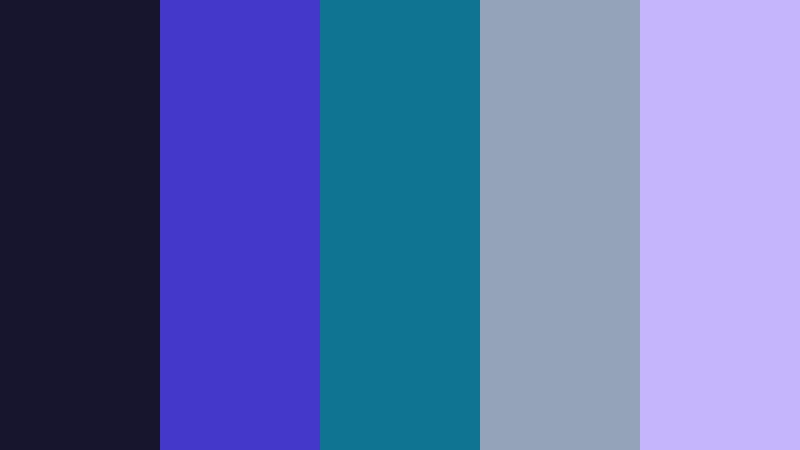 midnight terminal purple and cyan developer tool color color palette with hex codes