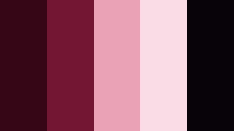 midnight wine petals deep wine red color palette with hex codes