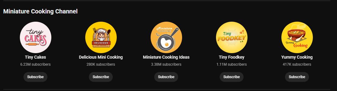 trending mini cooking videos on youtube