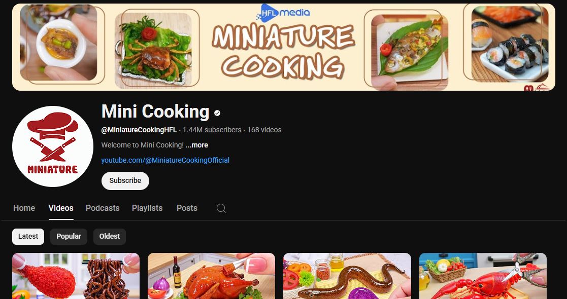 mini food videos