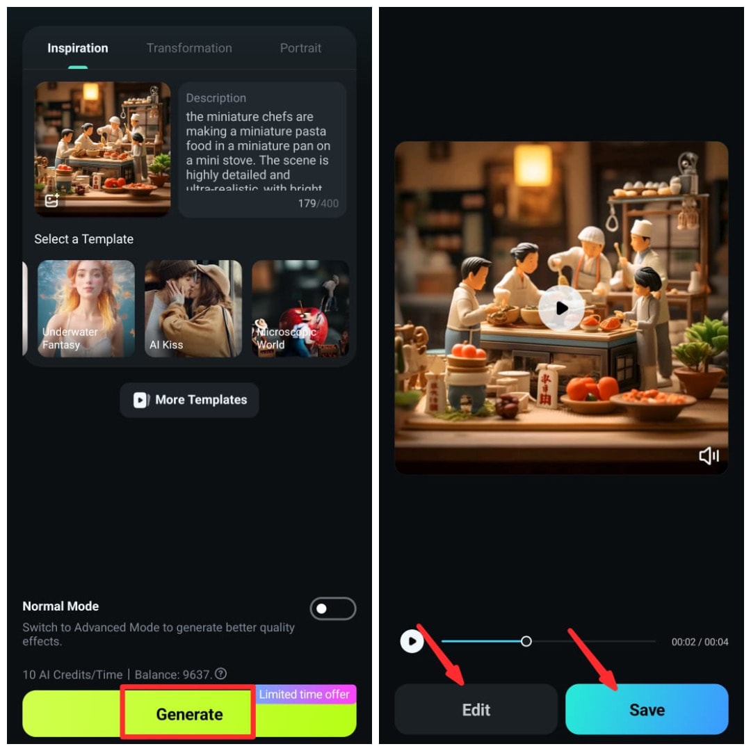 how to create a mini cooking video
