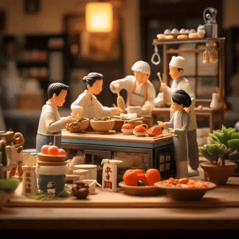 mini cooking video created with ai