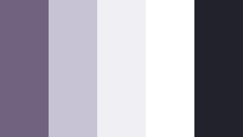 minimal ash interface purple ash color palette with hex codes