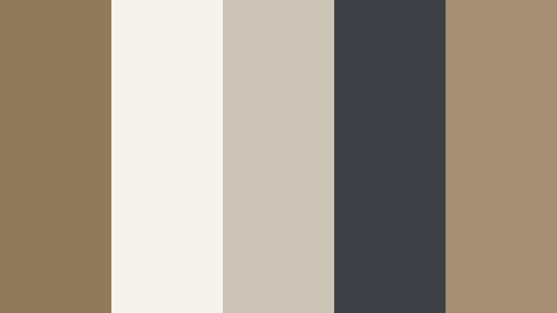 minimal bronze studio faded bronze color palette with hex codes