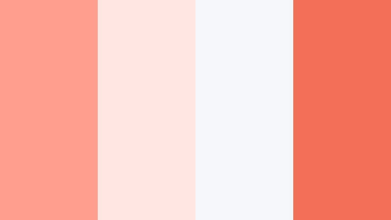 minimal coral interface soft coral color palette with hex codes