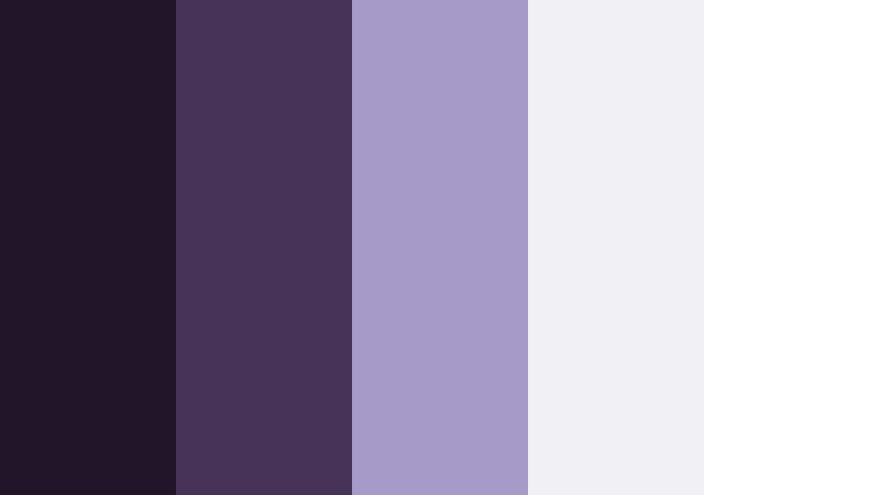 minimal creator workspace eclipse violet color palette with hex codes