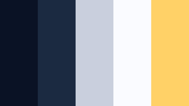 minimal crestline contrast navy color palette with hex codes