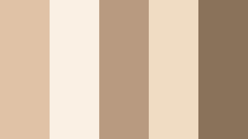 minimal desk aesthetic toasted beige color palette with hex codes
