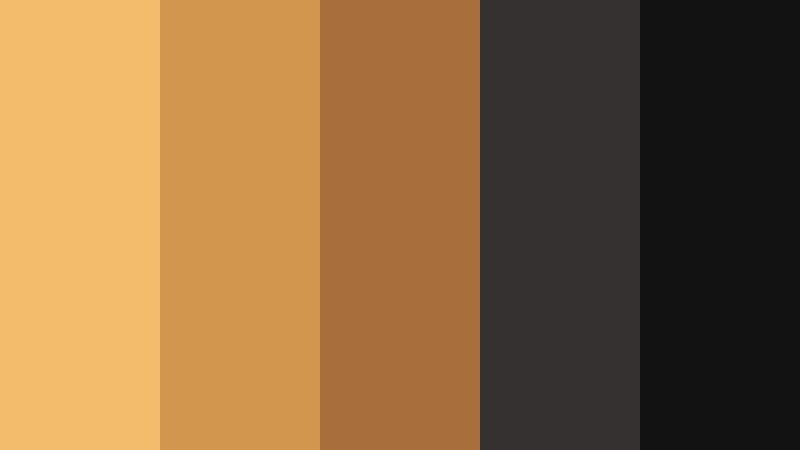 minimal desk ember low light amber color palette with hex codes