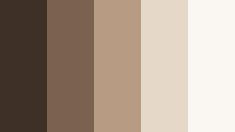 minimal desk setup filmic shadow brown color palette with hex codes
