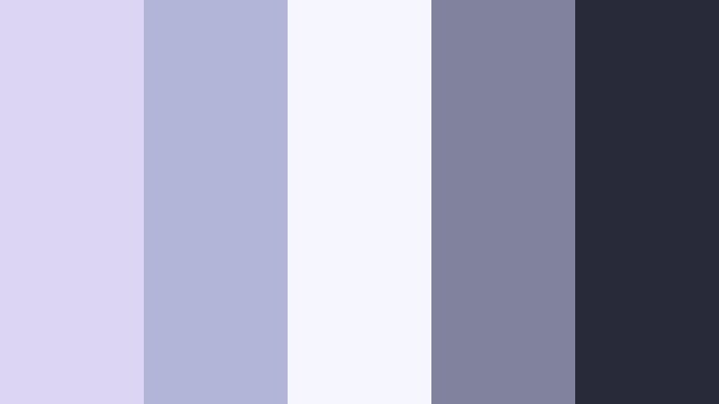 minimal evening edit lavender mist color palette with hex codes