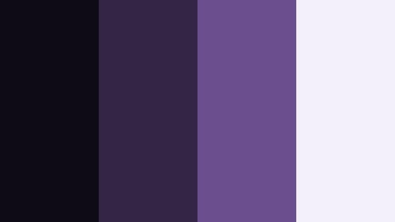 minimal frame noir shadow scene purple color palette with hex codes