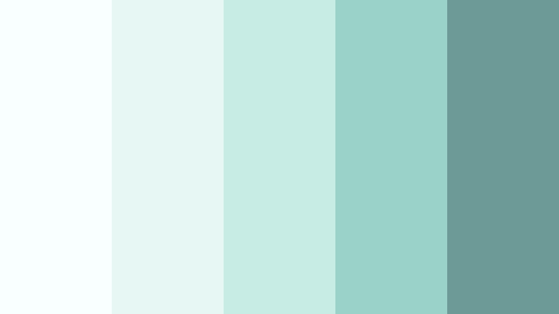 minimal glacier mint frosted mint color palette with hex codes
