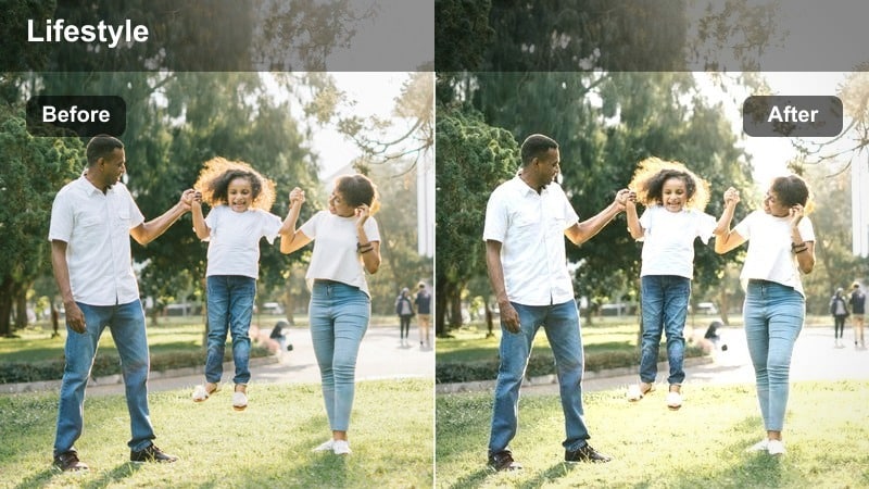 Handheld vlog shot in a minimal white kitchen with a fresh bright wash and clean tones.