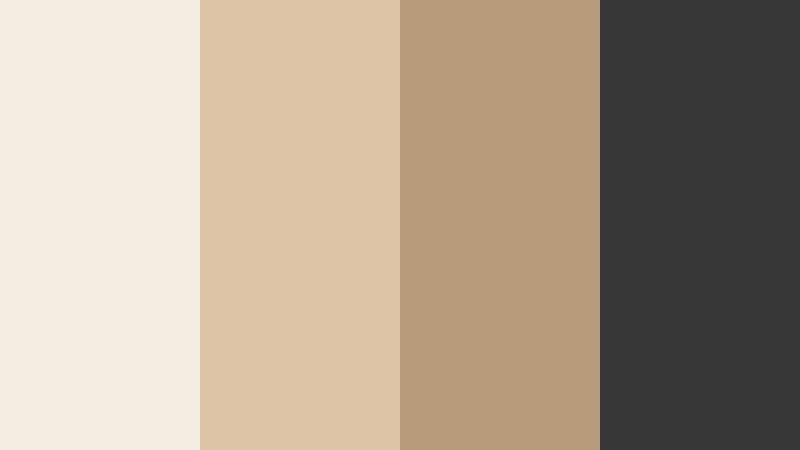 minimal loft neutrals amber beige color palette with hex codes