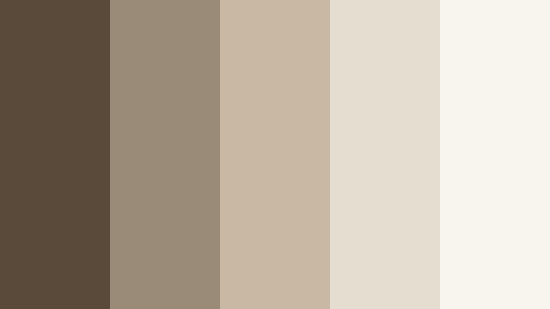 minimal loft neutrals soil brown color palette with hex codes