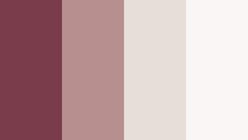 minimal maroon workspace dusty maroon color palette with hex codes
