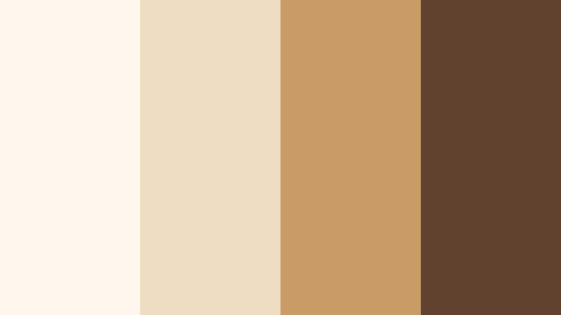 minimal menu board brown and cream cafe color color palette with hex codes