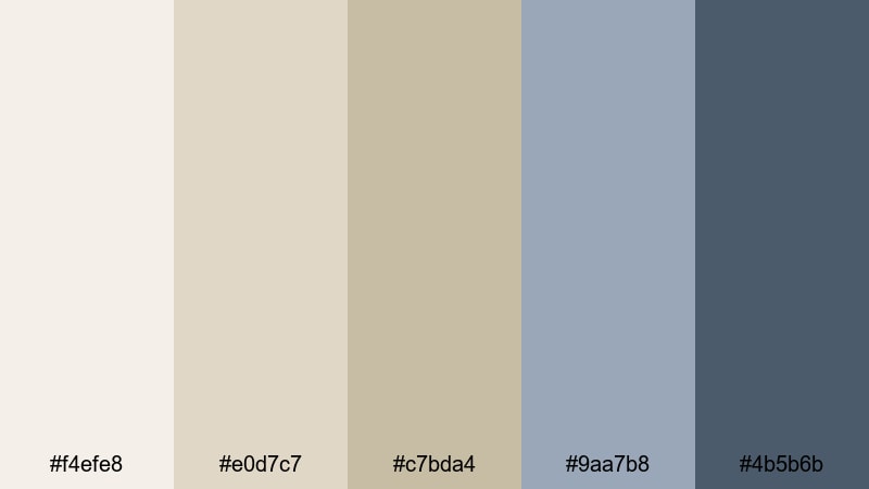 minimal office edit beige color palette with hex codes