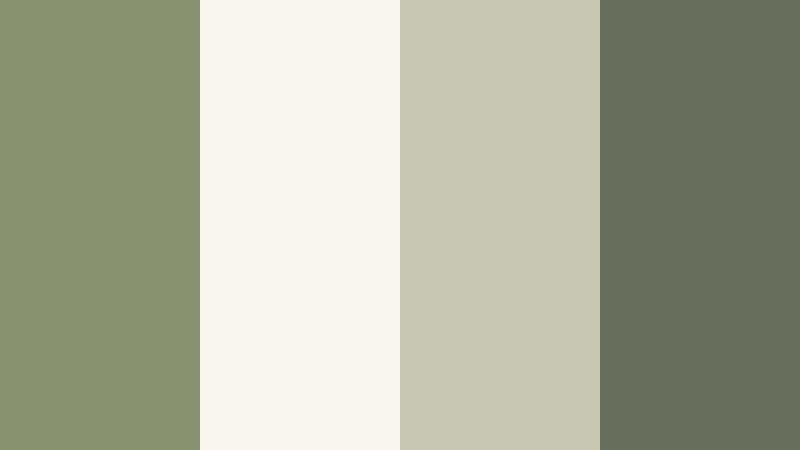 minimal olive workspace olive mist color palette with hex codes