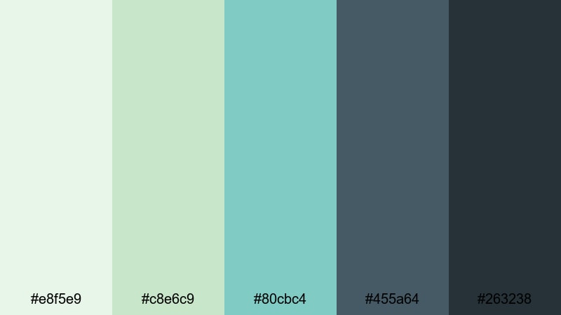 minimal operating theater medical color palette with hex codes