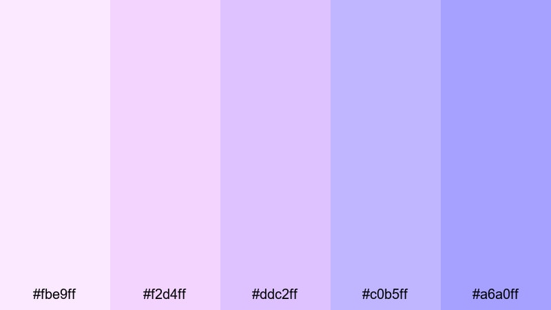 minimal orchid branding pastel pink purple color palette with hex codes