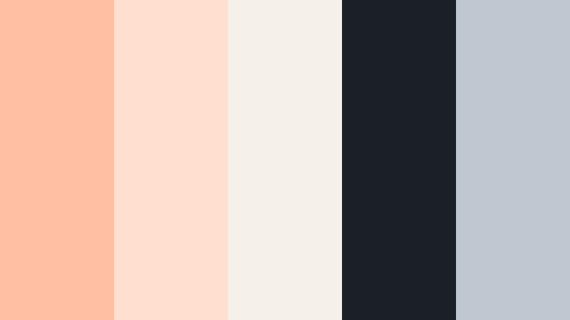 minimal peach studio sunset peach color palette with hex codes