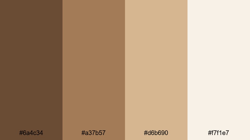 minimal sandstone ui umber color palette with hex codes