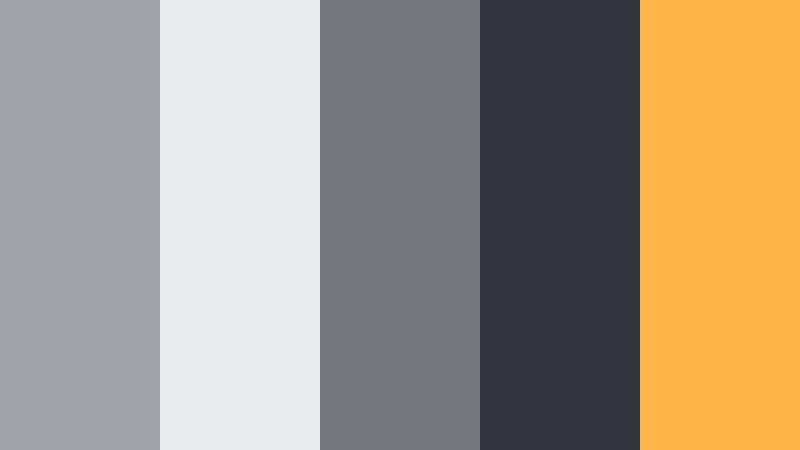 minimal slate overlay silver screen gray color palette with hex codes