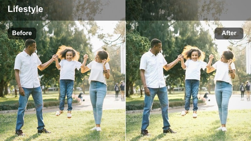 Model in a minimal white studio showing a capsule wardrobe outfit.